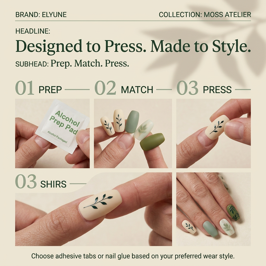 Moss Atelier Botanical-Press Soft-Gel Press-On Nails