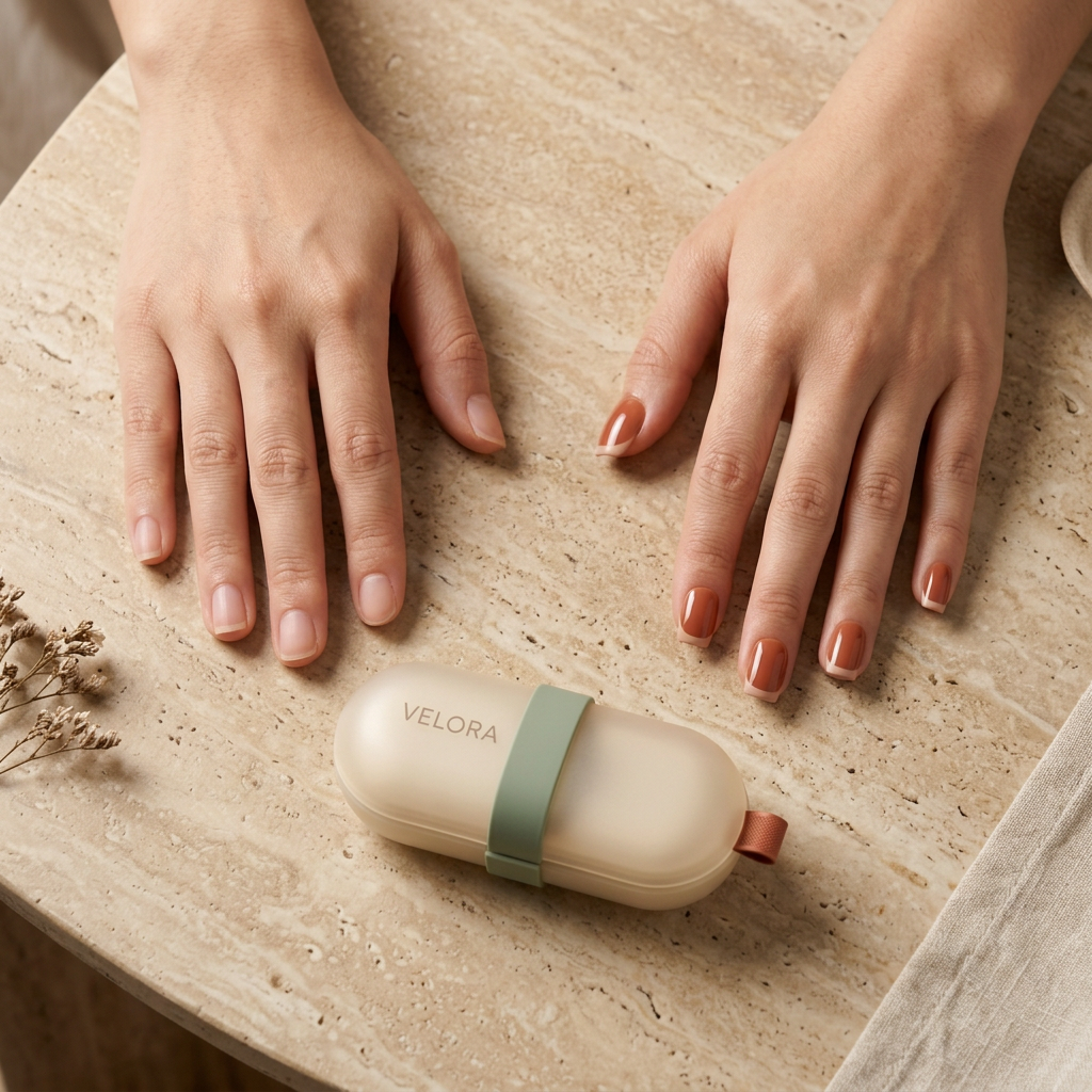 Terracotta Glaze Glossy Soft-Gel Press-On Nails