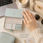 Tide Muse Pastel French Tip Soft-Gel Press-On Nails