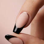 Midnight Blush Sculpted-French Soft-Gel Press-On Nails